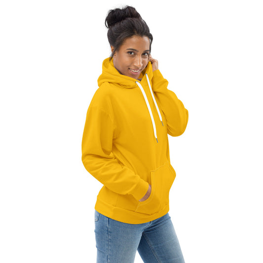 Womens Graphic Hoodie Golden Yellow